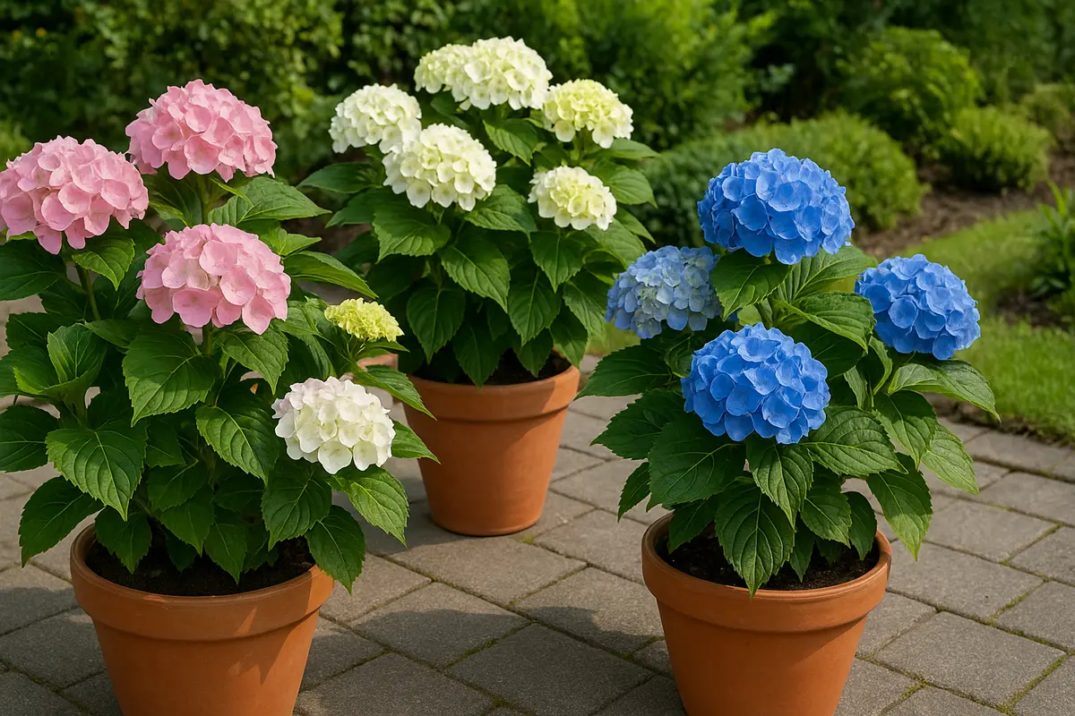 Coltivare ortensie in vaso all’esterno: I trucchi dei vivaisti per fioriture spettacolari