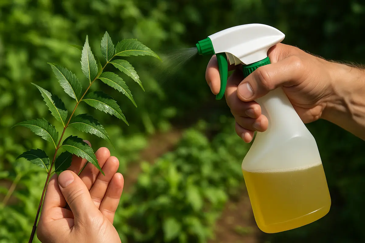 Trattamento delle foglie con olio di Neem: Benefici reali e modalità d’uso efficaci in giardino