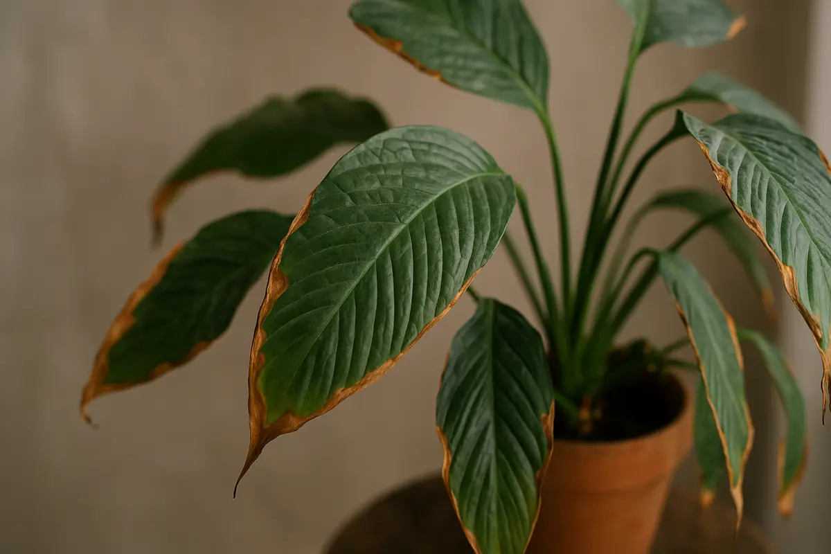 Piante che mostrano margini delle foglie secchi: Individua le cause nascoste e agisci tempestivamente