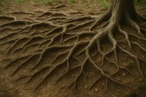 Radici superficiali che emergono dal terreno: Le azioni necessarie per evitare stress e disidratazione