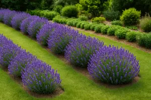 Filari di lavanda per delimitare aiuole: Soluzione profumata che tiene lontani molti insetti