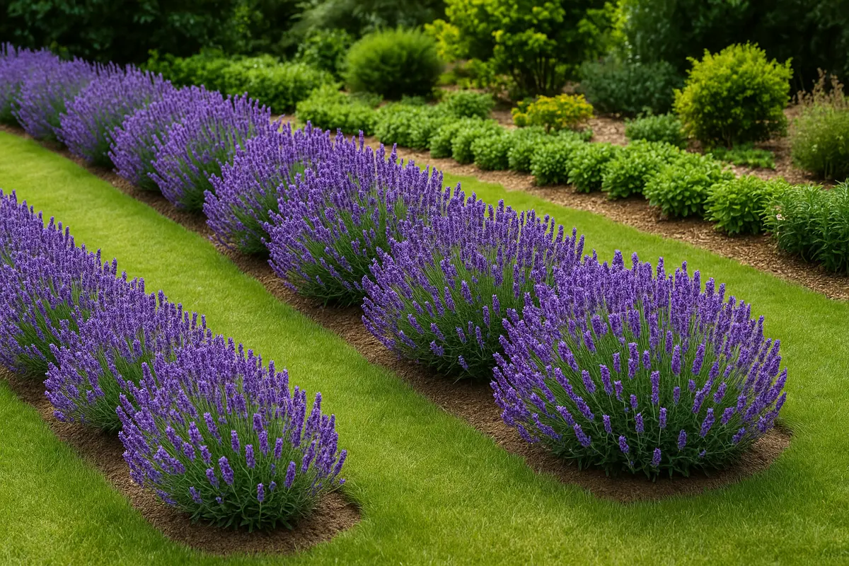 Filari di lavanda per delimitare aiuole: Soluzione profumata che tiene lontani molti insetti