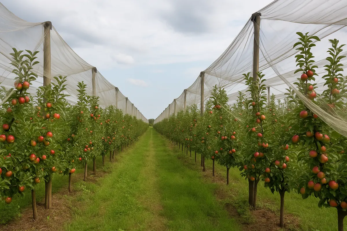 Sistemi antivelino per alberi da frutto: Una soluzione pratica che riduce i trattamenti