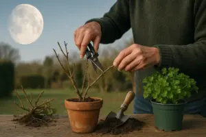 Da oggi la luna è calante: perché i vecchi giardinieri potavano e travasavano solo adesso
