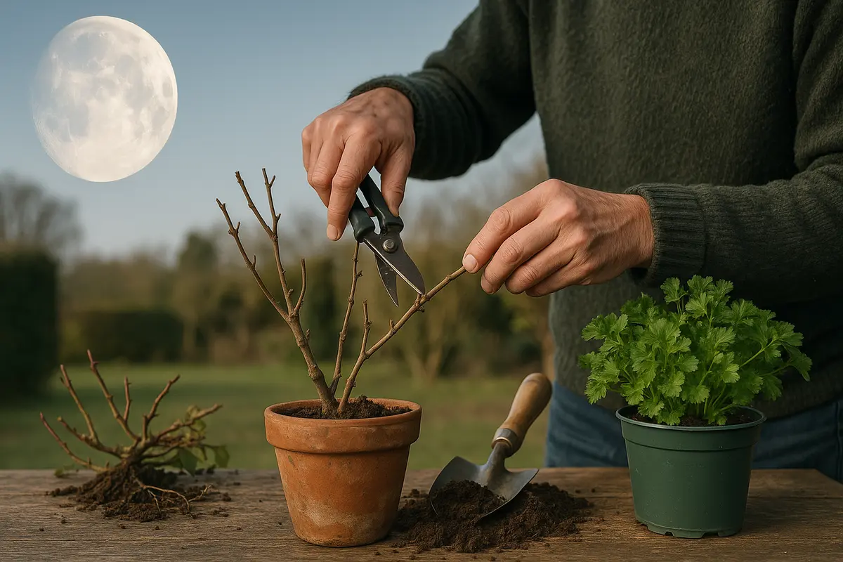 Da oggi la luna è calante: perché i vecchi giardinieri potavano e travasavano solo adesso