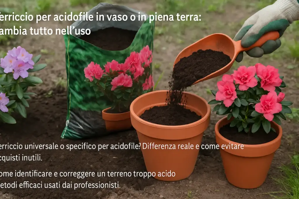 Terriccio per acidofile in vaso o in piena terra: cambia tutto nell’uso