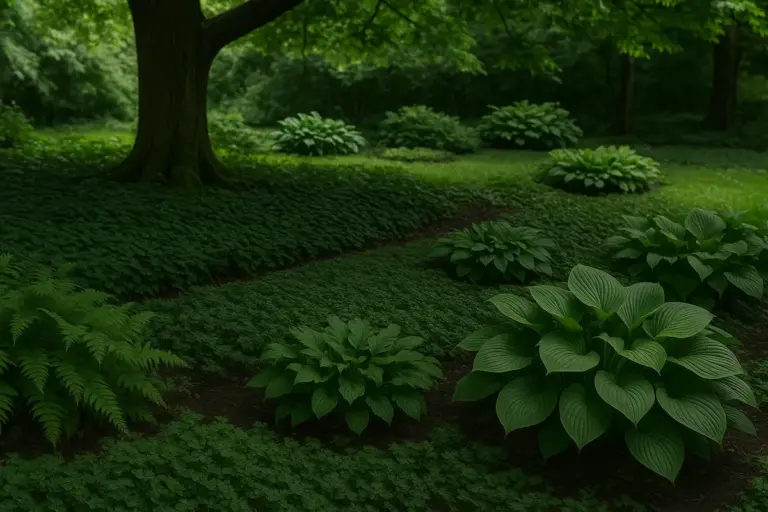 Giardino troppo ombreggiato: quali specie scelgono i paesaggisti per coprire il suolo