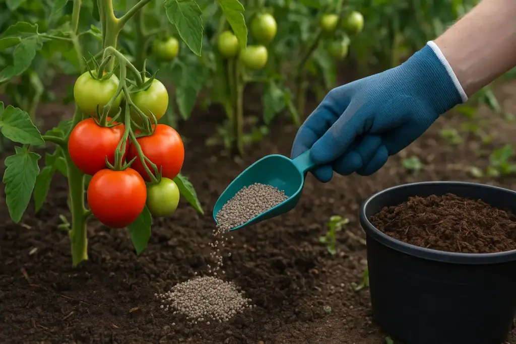 Concime biologico per pomodori in orto: il dosaggio che cambia il raccolto