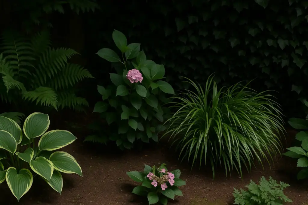 Angoli bui in giardino: le piante che crescono rigogliose senza luce diretta