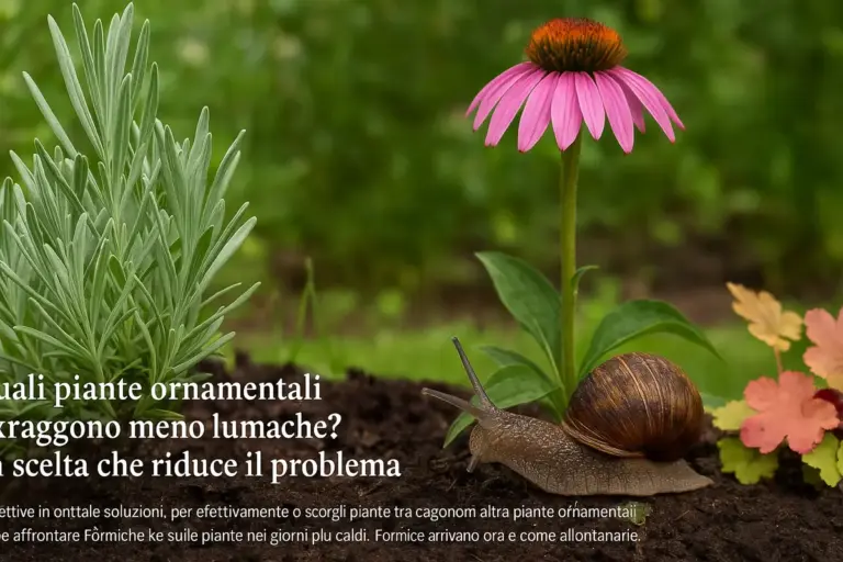 Quali piante ornamentali attraggono meno lumache? la scelta che riduce il problema
