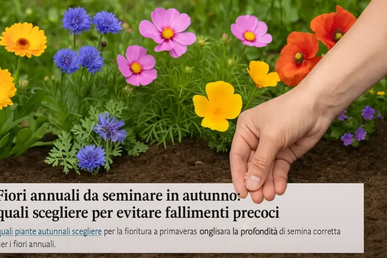 Fiori annuali da seminare in autunno: quali scegliere per evitare fallimenti precoci
