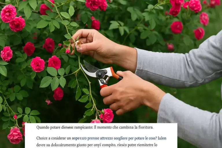 Quando potare le rose rampicanti: il momento che cambia la fioritura
