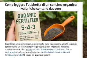 Come leggere l’etichetta di un concime organico: i valori che contano davvero