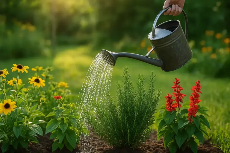 Quanta acqua serve alle piante da giardino al mattino: evita l’errore più comune