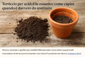 Terriccio per acidofile esaurito: come capire quando è davvero da sostituire