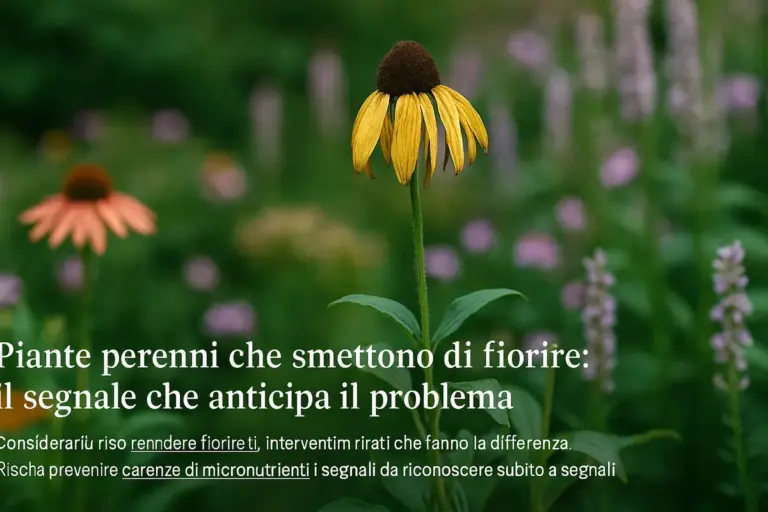 Piante perenni che smettono di fiorire: il segnale che anticipa il problema