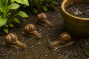 Lumache in giardino dopo la pioggia: il momento critico da presidiare