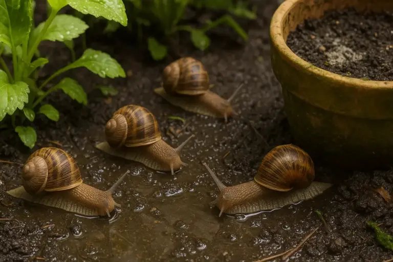 Lumache in giardino dopo la pioggia: il momento critico da presidiare