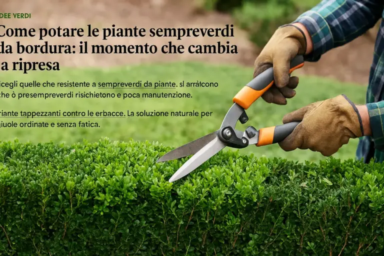 Come potare le piante sempreverdi da bordura: il momento che cambia la ripresa