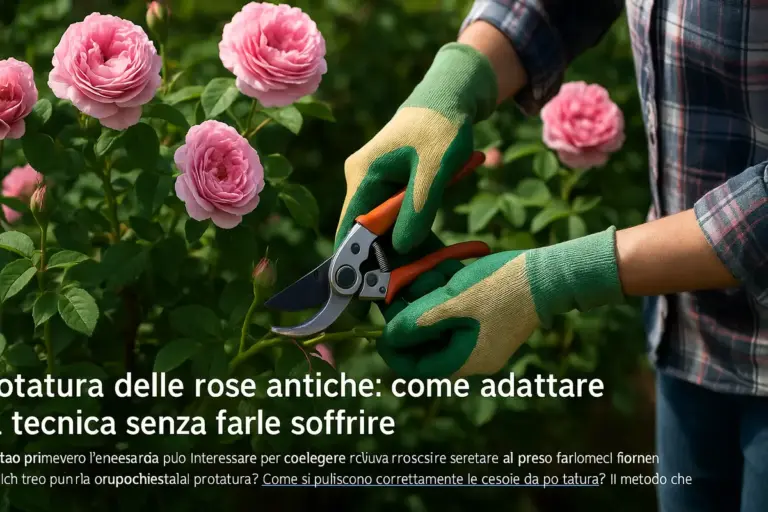 Potatura delle rose antiche: come adattare la tecnica senza farle soffrire