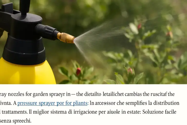 Ugelli per irroratore da giardino: il dettaglio che cambia la riuscita del trattamento
