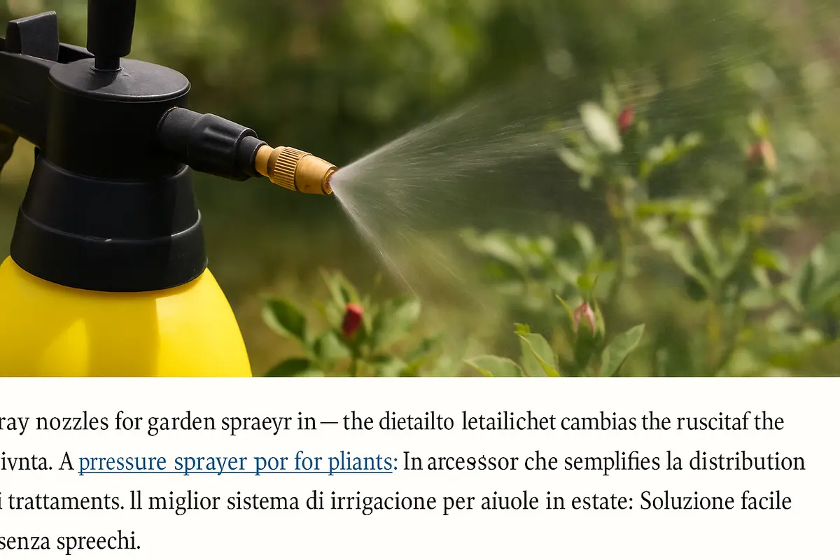 Ugelli per irroratore da giardino: il dettaglio che cambia la riuscita del trattamento