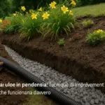 Drenaggio aiuole in pendenza: l’intervento spesso ignorato che risolve il problema