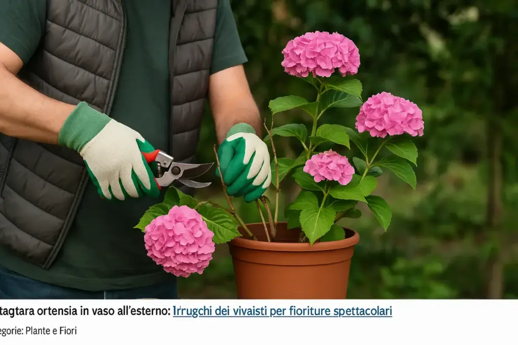 Potatura delle ortensie in vaso: quando farlo per non perdere la fioritura