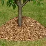 Pacciamatura attorno agli alberi da frutto: gli errori che soffocano le radici