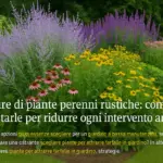Bordure di piante perenni rustiche: come impostarle per ridurre ogni intervento annuale