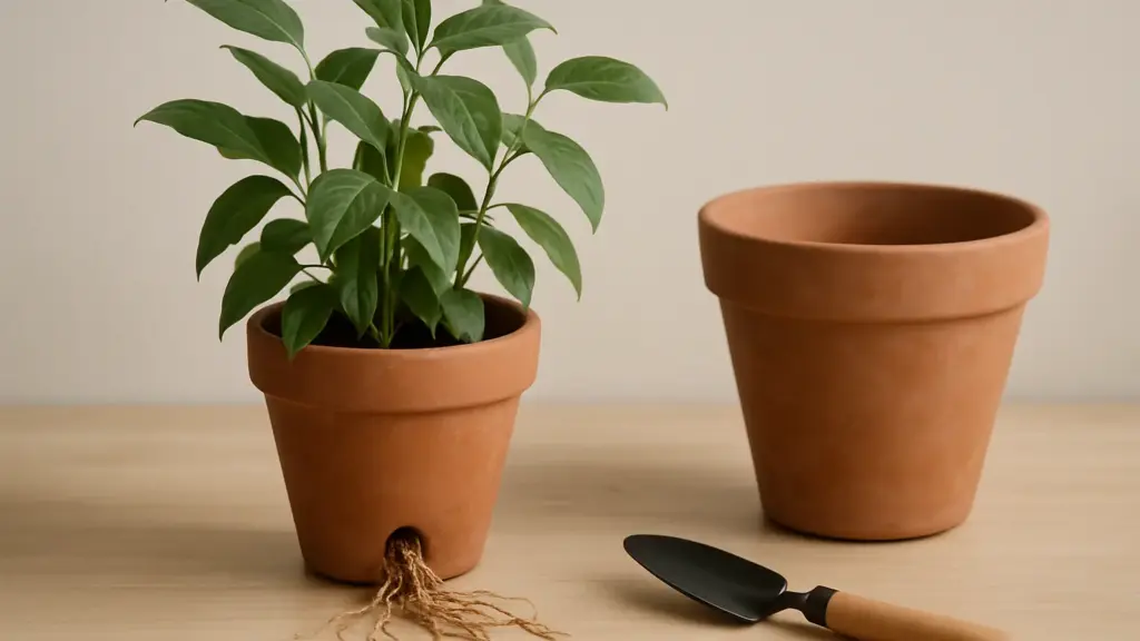 Le radici escono dal fondo del vaso: ecco cosa cambia se aspetti
