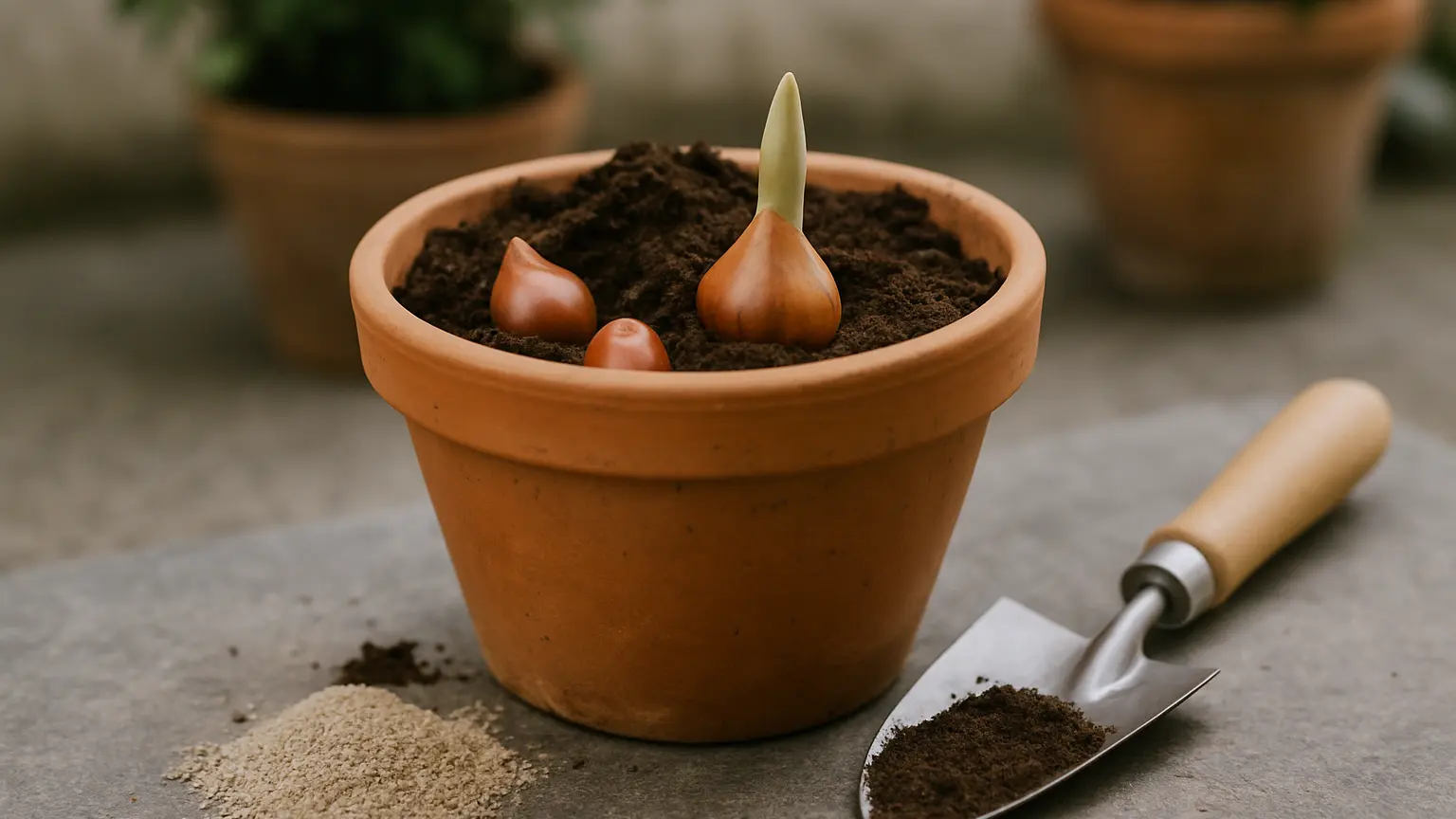 Bulbi in vaso troppo in superficie: ecco cosa cambia nella fioritura